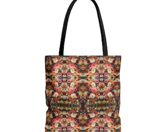 3D Flowers Pattern Tote Bag