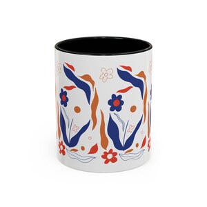 Floral Accent Coffee Mug