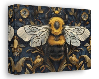 Honey Bee Gallery Wraps|Decorative art|wall morris art|Gift for Mom|Gift for Wife|Gifts|william morris|