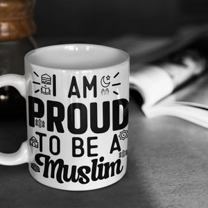 Proud Muslim Coffee Mug: Islamic Gift, Handmade Ceramic Mug