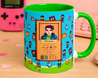 Stardew Valley Shane Mug – Pixel Art Coffee Cup, Cozy Gamer Gift