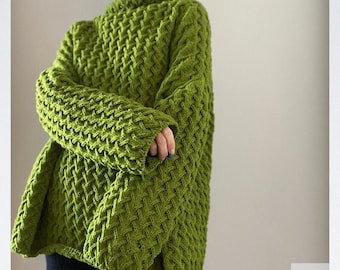 Ivy Sweater Dress - English Knitting Pattern