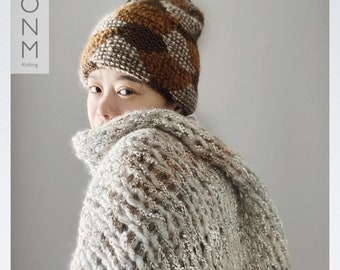 Pixel Beanie - English Knitting Pattern