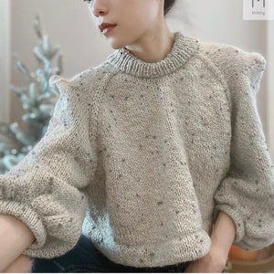 Pull à pompons - Modèle de tricot anglais