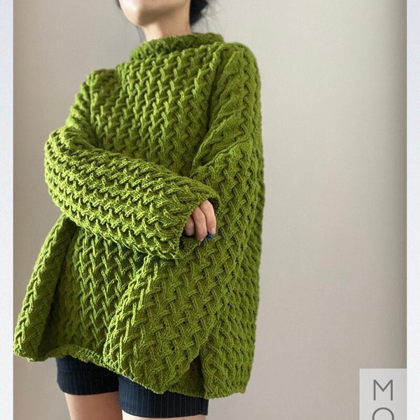Ivy Sweater Dress - English Knitting Pattern
