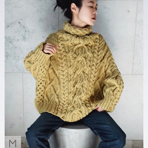 Aran Sweater - English Knitting Pattern