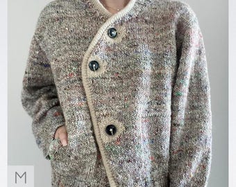 Patch Cardigan - English Knitting Pattern