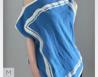 Scarf Top - English Knitting Pattern