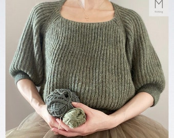 Jil Sweater - English Knitting Pattern