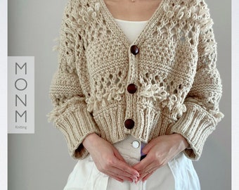 Island Cardigan - English Knitting Pattern