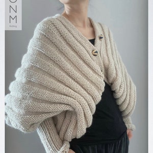 Romantic Romanticism Cardigan - English Knitting Pattern