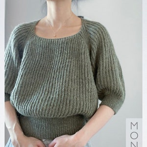 Jil Sweater - English Knitting Pattern - Etsy