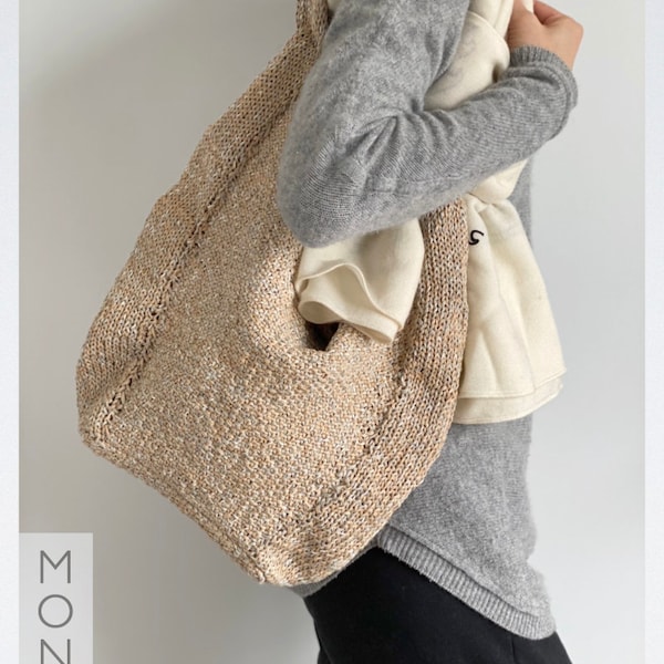 U Style Scarf Bag - English Knitting Pattern