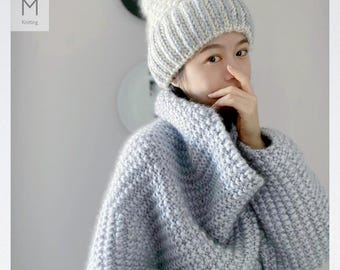 Storm Beanie - English Knitting Pattern