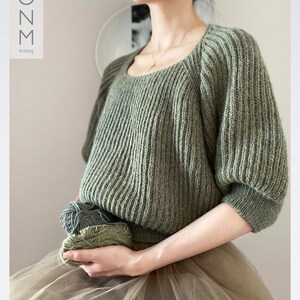 Jil Sweater - English Knitting Pattern - Etsy