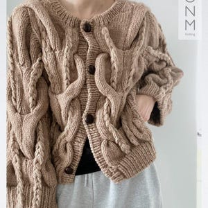 Veste fer à cheval - Modèle de tricot anglais
