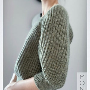 Jil Sweater - English Knitting Pattern - Etsy