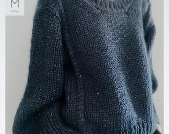 Owey Sweater - English Knitting Pattern