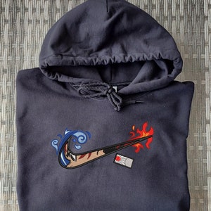 Naruto Akatsuki Cloud Embroidered Hoodie T shirt Unisex Anime Design Red on Black Sizes S XXL Etsy