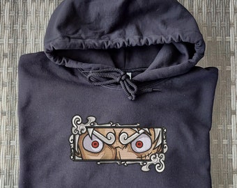 Gear 5 Monkey D. Luffy / Joy Boy One Piece - pull brodé, sweat à capuche, t-shirt - design brodé, broderie inspirée de l'anime