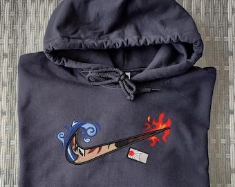 Demon Slayer Tanjiro Kamado - Embroidered Hoodie & T-Shirt | Anime Fighter Design | Unisex Sizes S-XXL | Various Colors