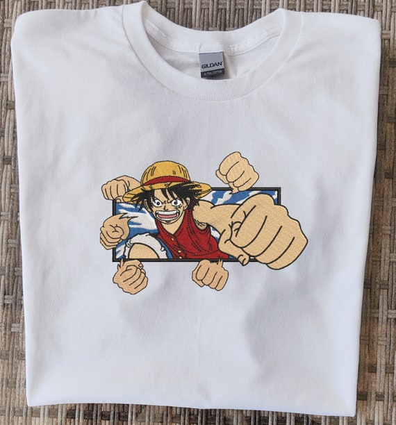 Monkey D. Ruffy One Piece - Embroidered Sweater, Hoodie, T-shirt