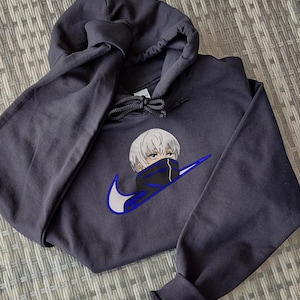 Toge Inumaki Jujutsu Kaisen - broderad tröja, hoodie, t-shirt - broderad design, broderi animeinspirerad