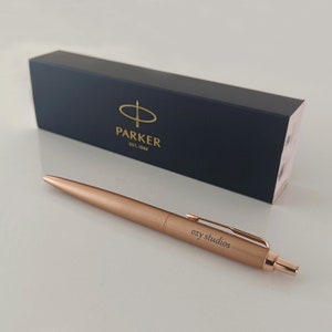 Parker Jotter XL Kugelschreiber aus Edelstahl mit Personalisierung I Lasergravur I Geschenk I Silber, Rosegold, Gold, Schwarz Rosegold