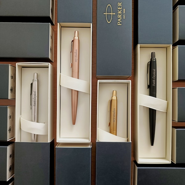 Parker Jotter XL stainless steel ballpoint pen with personalization | Laser engraving | Gift | Silver, rose gold, gold, black