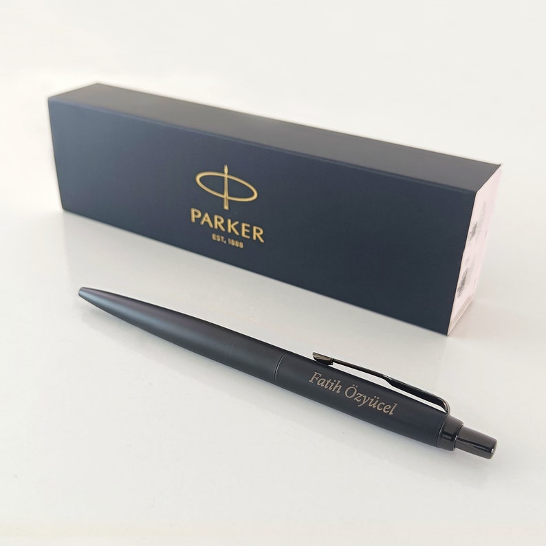 Parker Jotter XL Kugelschreiber aus Edelstahl mit Personalisierung I Lasergravur I Geschenk I Silber, Rosegold, Gold, Schwarz Black