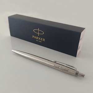 Parker Jotter XL Kugelschreiber aus Edelstahl mit Personalisierung I Lasergravur I Geschenk I Silber, Rosegold, Gold, Schwarz Silver