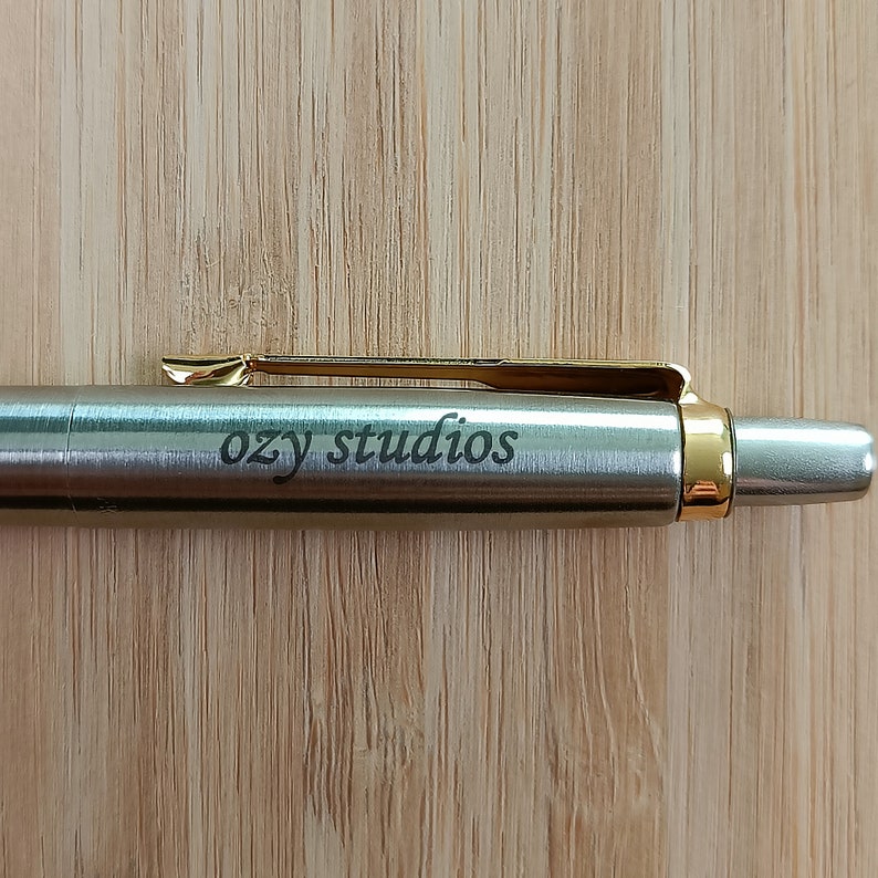 Parker Jotter Kugelschreiber aus Edelstahl mit Personalisierung I Lasergravur I Geschenk I Gold, Silber Bild 3