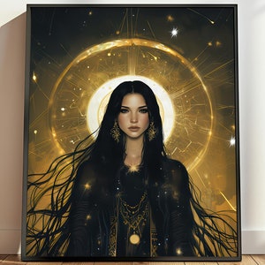 Ishtar Babylonian Goddess Divine Feminine Art, Fertility Art, Goddess of Love and Beauty, Goddess of Beauty, Divine Feminine Digital Print