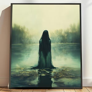 Goddess of Water and River Boann, Celtic Mythology Art Print, Divine Feminine Art, Goddess Boann Art, Irish Mythology Art