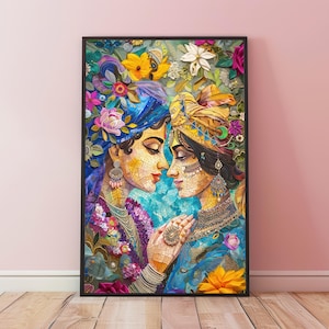 Radha Krsna Wall Art, Radha Art, Krishna Art, Vrindavan, Bhagavad Gita, Hindu God, Hinduism, Krishna Art, Radha Krishna Love