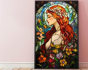Afrodita, diosa griega, arte mural de la Divina Feminidad