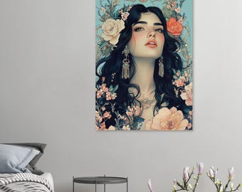 Sofía, diosa griega de la sabiduría, impresión de diosa pagana, póster de la divinidad femenina, arte de la mitología griega