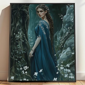 Goddess of Nature Artemis Printable Art, Divine Feminine Art, Greek Mythology Art, Artemis Home Decor, Feminine Energy, Nature Goddess Art