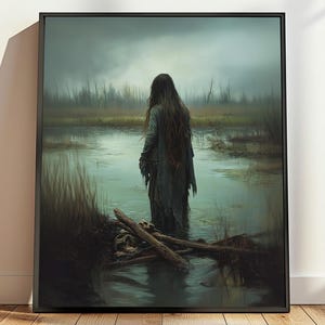 Goddess of Water and River Boann, Celtic Mythology Art Print, Divine Feminine Art, Goddess Boann Art, Irish Mythology Art,Celtic Goddess Art
