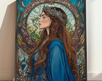 Griechische Göttin der Hexerei und Magie Hekate druckbare Kunst, Kunst der griechischen Mythologie, griechische Göttin Malerei, Göttlich-weibliches Kunst, gotisches Geschenk