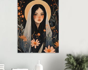 Greek Goddess of Fertility Demeter Matte Poster, Greek Mythology Wall Art, Ancient Greek Goddess Home Decor, Divine Feminine Art Print