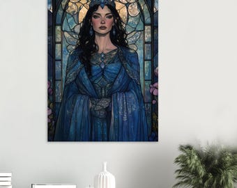 Griechische Göttin der Magie Hekate Matte Poster, Wandkunst der griechischen Mythologie, Göttlich-Weibliches Wohndekor, Kunstdruck der griechischen Mythologie