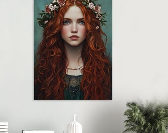 Brigid Celtic Goddess, Divine Feminine Wall Art