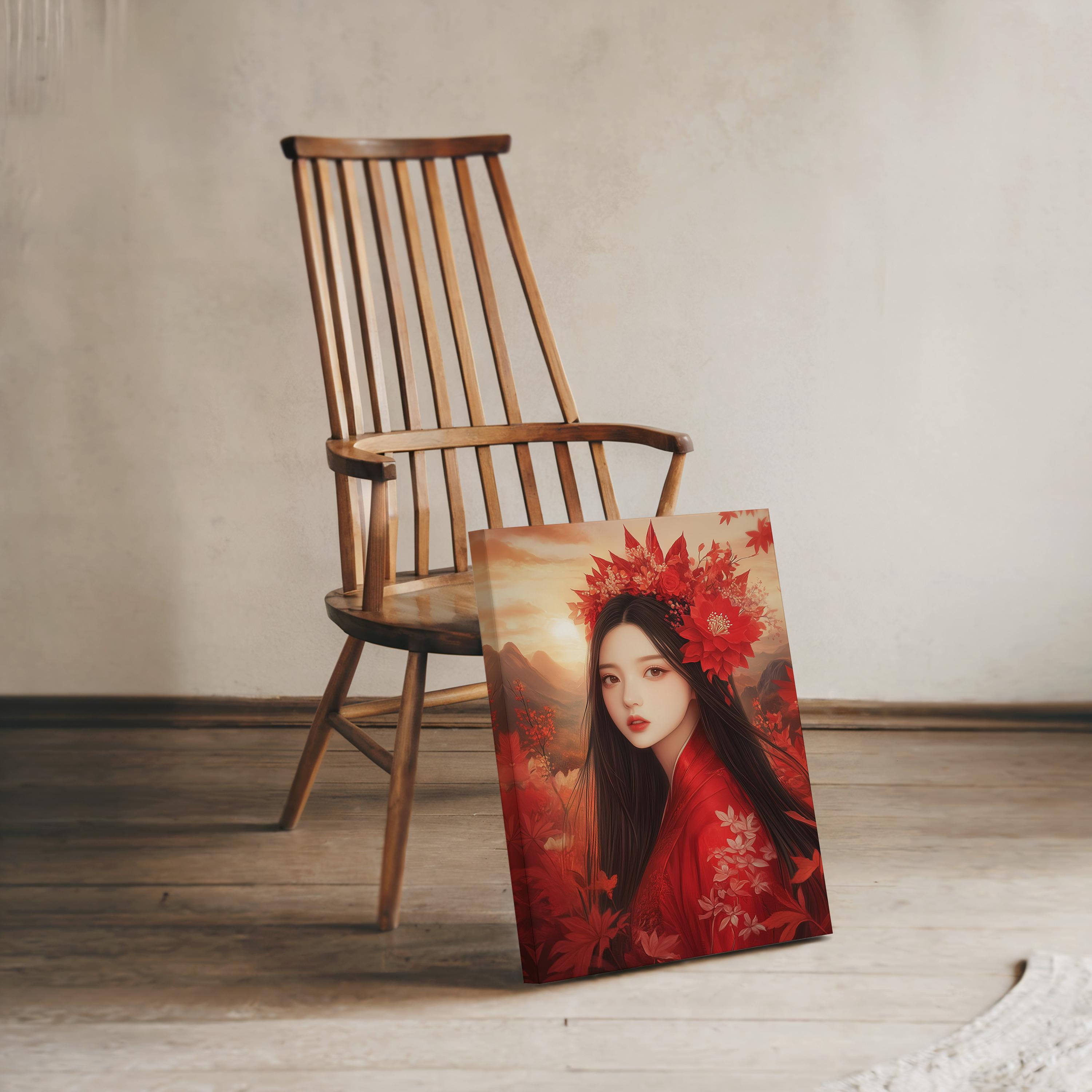Goddess Amaterasu Canvas Art, Amaterasu Decor, Japanese Goddess of the ...