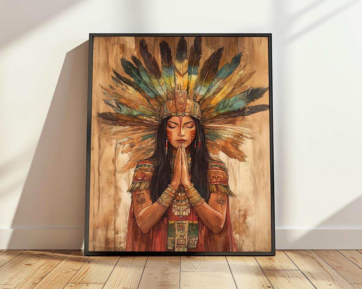Goddess Pachamama Art, Incan Goddess of Fertility and Harvest, Incan ...
