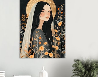 Greek Goddess of Agriculture Demeter Wall Art, Greek Mythology Home Decor, Sacred Feminine Altar Poster, Ancient Greek Goddess Art Print