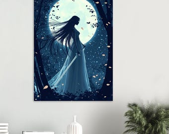 Greek Goddess of War Athena Matte Poster, Greek Mythology Wall Art, Ancient Greek Goddess Decor, Sacred Feminine Altar Art