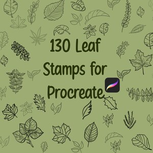 Botanical, Plant Lover, Procreate Stamp, Plant Stamps, Leaf Procreate Stamps, Procreate Brushes, Procreate Bundle