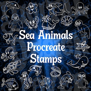 Animaux marins, Timbres d’animaux, Animaux de mer, Pingouins, Timbres de poisson, Timbres de procréation, Pinceaux de procréation, Images clipart, Art numérique, Aquarium