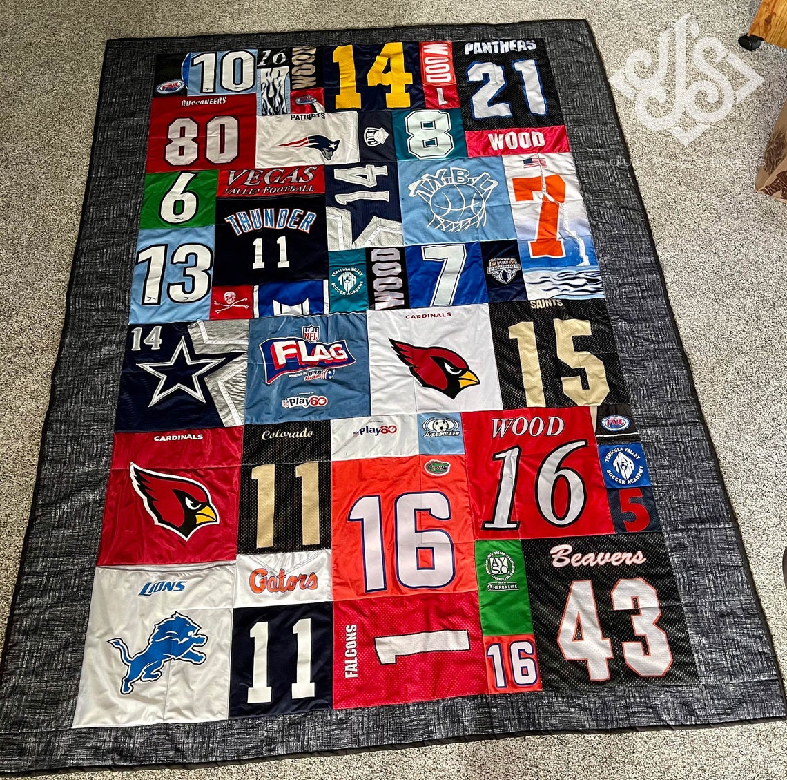 Custom Tshirt Blanket Etsy